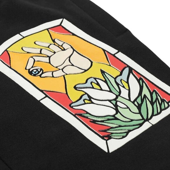 Market Smiley Cathedral Glass Sweatpants in Black Medium New mens Church Joggers - Picture 15 of 16